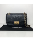 CHANEL Small Pagoda Flap Shoulder Bag in Black Scallop Quilted Lambskin – GHW (Series 21 – Year 2016)