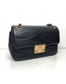 CHANEL Small Pagoda Flap Shoulder Bag in Black Scallop Quilted Lambskin – GHW (Series 21 – Year 2016)