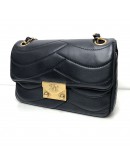 CHANEL Small Pagoda Flap Shoulder Bag in Black Scallop Quilted Lambskin – GHW (Series 21 – Year 2016)