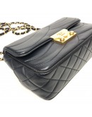 CHANEL Small Pagoda Flap Shoulder Bag in Black Scallop Quilted Lambskin – GHW (Series 21 – Year 2016)