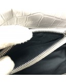 YVES SAINT LAURENT Medium College Monogram Satchel in Grey Croc Embossed Calfskin – RHW