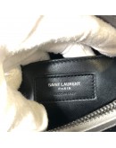 YVES SAINT LAURENT Medium College Monogram Satchel in Grey Croc Embossed Calfskin – RHW