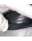 YVES SAINT LAURENT Medium College Monogram Satchel in Grey Croc Embossed Calfskin – RHW