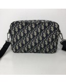 CHRISTIAN DIOR Safari Bag with Strap in Beige and Black Dior Oblique Jacquard - SHW (Year 2021)