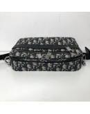 CHRISTIAN DIOR Safari Bag with Strap in Beige and Black Dior Oblique Jacquard - SHW (Year 2021)
