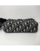 CHRISTIAN DIOR Safari Bag with Strap in Beige and Black Dior Oblique Jacquard - SHW (Year 2021)