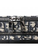CHRISTIAN DIOR Safari Bag with Strap in Beige and Black Dior Oblique Jacquard - SHW (Year 2021)