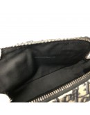CHRISTIAN DIOR Safari Bag with Strap in Beige and Black Dior Oblique Jacquard - SHW (Year 2021)