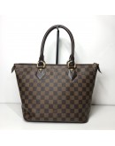 LOUIS VUITTON Damier Ebene Saleya PM Tote Bag – GHW