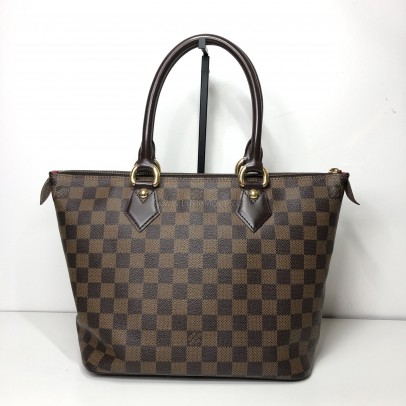 LOUIS VUITTON Damier Ebene Saleya PM Tote Bag – GHW