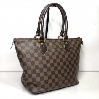 LOUIS VUITTON Damier Ebene Saleya PM Tote Bag – GHW