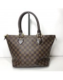 LOUIS VUITTON Damier Ebene Saleya PM Tote Bag – GHW
