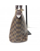 LOUIS VUITTON Damier Ebene Saleya PM Tote Bag – GHW