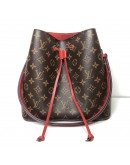 LOUIS VUITTON Monogram NeoNoe MM Drawstring Bucket Bag in Red – GHW (Year 2018)