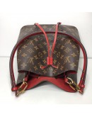 LOUIS VUITTON Monogram NeoNoe MM Drawstring Bucket Bag in Red – GHW (Year 2018)