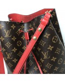 LOUIS VUITTON Monogram NeoNoe MM Drawstring Bucket Bag in Red – GHW (Year 2018)