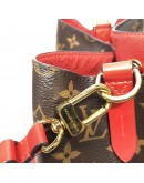 LOUIS VUITTON Monogram NeoNoe MM Drawstring Bucket Bag in Red – GHW (Year 2018)