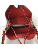 LOUIS VUITTON Monogram NeoNoe MM Drawstring Bucket Bag in Red – GHW (Year 2018)