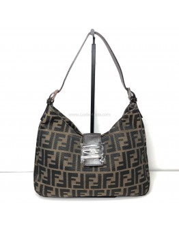 FENDI Borsa Hobo Shoulder Bag in Zucca Canvas – SHW