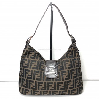 FENDI Borsa Hobo Shoulder Bag in Zucca Canvas – SHW