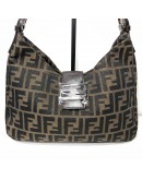 FENDI Borsa Hobo Shoulder Bag in Zucca Canvas – SHW