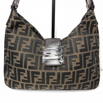 FENDI Borsa Hobo Shoulder Bag in Zucca Canvas – SHW