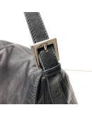 FENDI Mamma Baguette Shoulder Bag in Black Lambskin – SHW