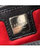 FENDI Mamma Baguette Shoulder Bag in Black Lambskin – SHW