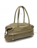 CELINE East West Satchel Shoulder Bag in Taupe Soft Grained Calfskin – GHW