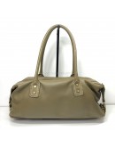 CELINE East West Satchel Shoulder Bag in Taupe Soft Grained Calfskin – GHW