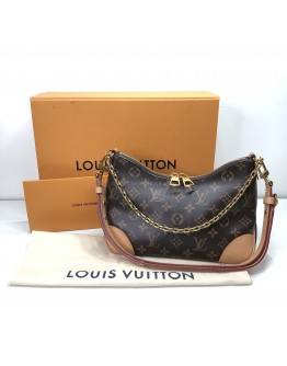 LOUIS VUITTON Monogram Boulogne PM Handbag with Shoulder Strap – GHW (Microchip – Year 2022)