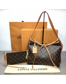 LOUIS VUITTON Monogram CarryAll PM Handbag with Pochette – GHW (Microchip – Year 2025)