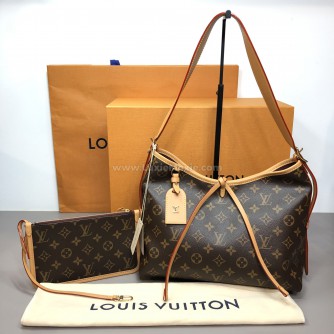 LOUIS VUITTON Monogram CarryAll PM Handbag with Pochette – GHW (Microchip – Year 2025)