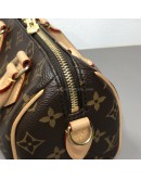 LOUIS VUITTON Monogram Speedy Bandouliere 20 Handbag with Black Shoulder Strap – GHW (Microchip – Year 2024)