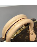 LOUIS VUITTON Monogram Speedy Bandouliere 20 Handbag with Black Shoulder Strap – GHW (Microchip – Year 2024)
