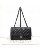 CHANEL Medium Classic Flap (CF) Shoulder Bag in Black Caviar - SHW (Series 26 - Year 2019)