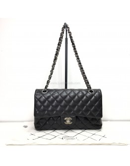 CHANEL Medium Classic Flap (CF) Shoulder Bag in Black Caviar - SHW (Series 26 - Year 2019)