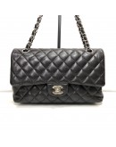 CHANEL Medium Classic Flap (CF) Shoulder Bag in Black Caviar - SHW (Series 26 - Year 2019)