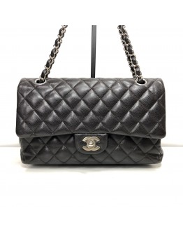 CHANEL Medium Classic Flap (CF) Shoulder Bag in Black Caviar - SHW (Series 26 - Year 2019)