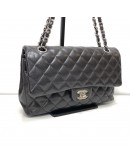 CHANEL Medium Classic Flap (CF) Shoulder Bag in Black Caviar - SHW (Series 26 - Year 2019)