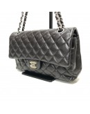 CHANEL Medium Classic Flap (CF) Shoulder Bag in Black Caviar - SHW (Series 26 - Year 2019)