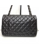 CHANEL Medium Classic Flap (CF) Shoulder Bag in Black Caviar - SHW (Series 26 - Year 2019)