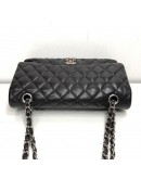 CHANEL Medium Classic Flap (CF) Shoulder Bag in Black Caviar - SHW (Series 26 - Year 2019)