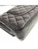 CHANEL Medium Classic Flap (CF) Shoulder Bag in Black Caviar - SHW (Series 26 - Year 2019)
