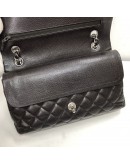 CHANEL Medium Classic Flap (CF) Shoulder Bag in Black Caviar - SHW (Series 26 - Year 2019)