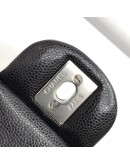 CHANEL Medium Classic Flap (CF) Shoulder Bag in Black Caviar - SHW (Series 26 - Year 2019)