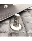 CHANEL Medium Classic Flap (CF) Shoulder Bag in Black Caviar - SHW (Series 26 - Year 2019)