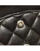 CHANEL Medium Classic Flap (CF) Shoulder Bag in Black Caviar - SHW (Series 26 - Year 2019)