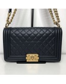 CHANEL Medium Leboy Flap in Dark Blue Caviar – GHW (Series 24 – Year 2018)