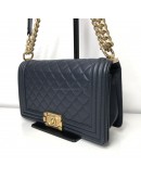 CHANEL Medium Leboy Flap in Dark Blue Caviar – GHW (Series 24 – Year 2018)
